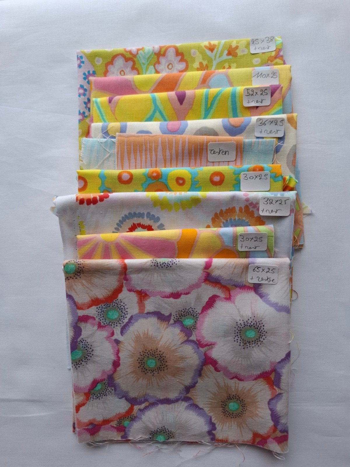 9 patchworkstoffen Kaffe Fasset, Ophalen of Verzenden