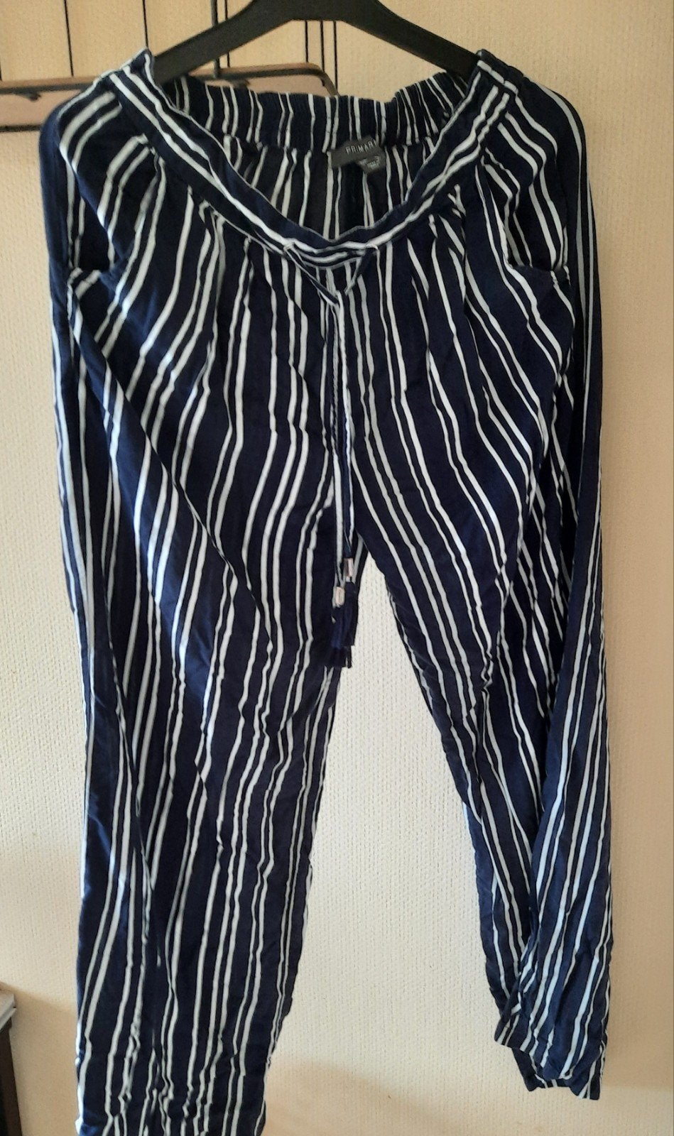 broek maat 38, Kleding | Dames, Broeken en Pantalons, Gedragen, Maat 38/40 (M), Blauw, Ophalen