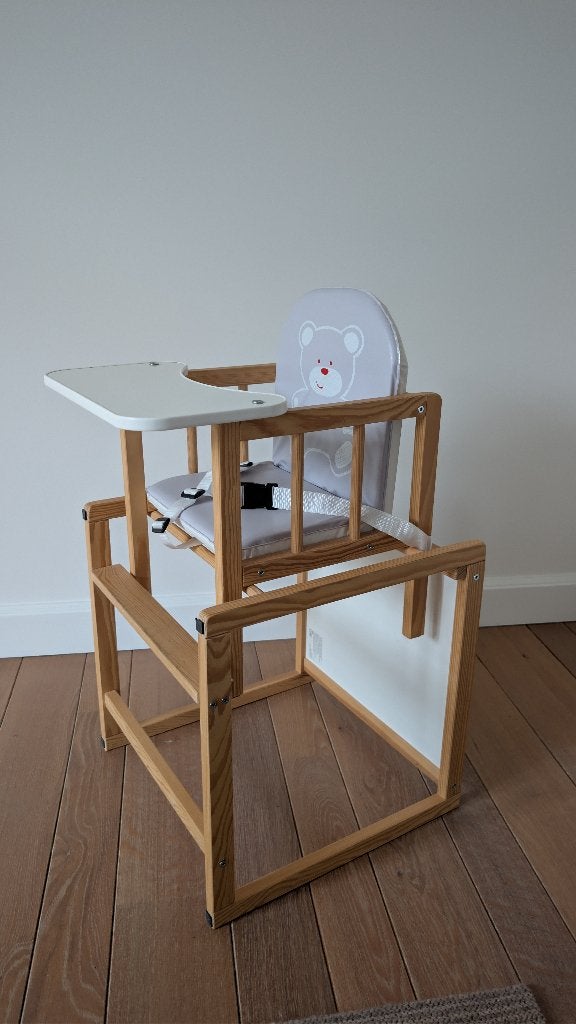 Combi hogestoel en tafel 2 in 1, Enlèvement, Comme neuf, Chaise évolutive, Plateau amovible