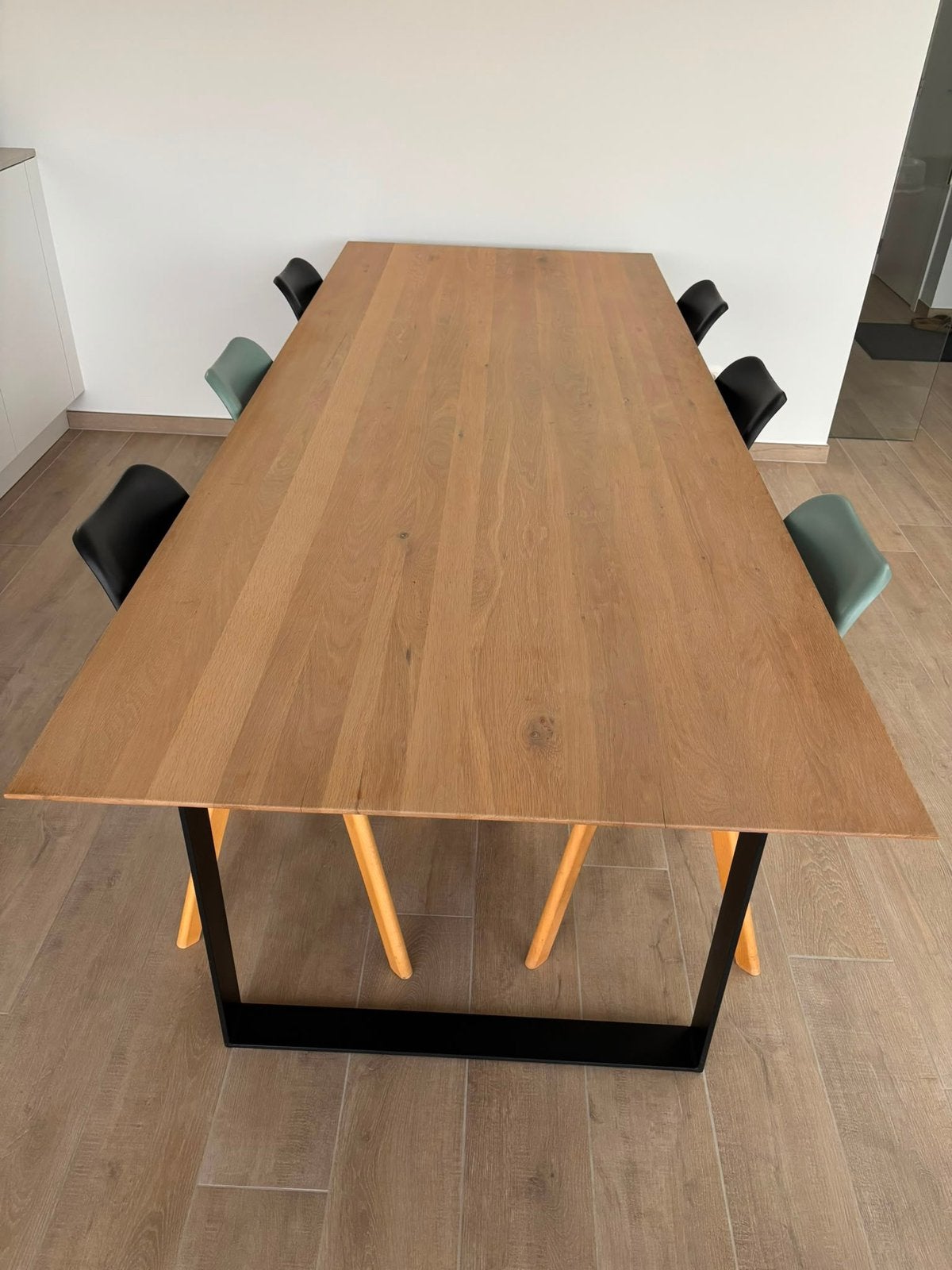 Eettafel Overstock Alex natuur eik, Huis en Inrichting, Ophalen, Zo goed als nieuw