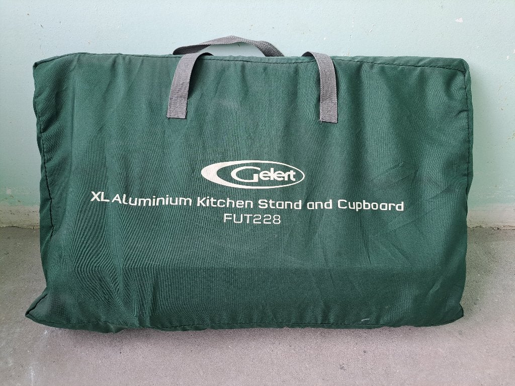 gelert xl aluminium kitchen stand and cupboard, Caravans en Kamperen, Ophalen, Gebruikt, Campingkast