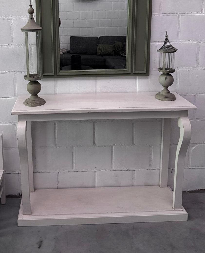 Vintage landelijke wandtafel / side table, Enlèvement, Utilisé
