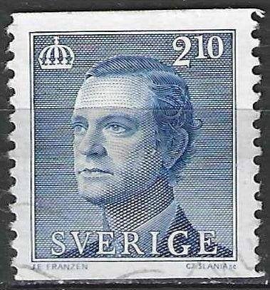 Suède 1986 - Yvert 1351 - Roi Carl Gustaf XVI (ST), Envoi, Suède, Affranchi
