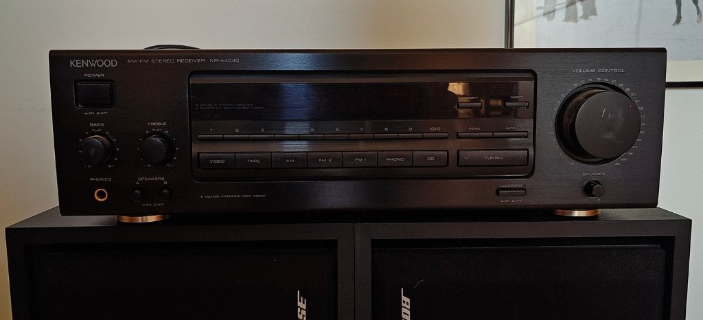 Kenwood KR-A4040 AM-FM Stereo receiver, Audio, Tv en Foto, Versterkers en Ontvangers, Gebruikt, Ophalen, Overige merken, Minder dan 60 watt