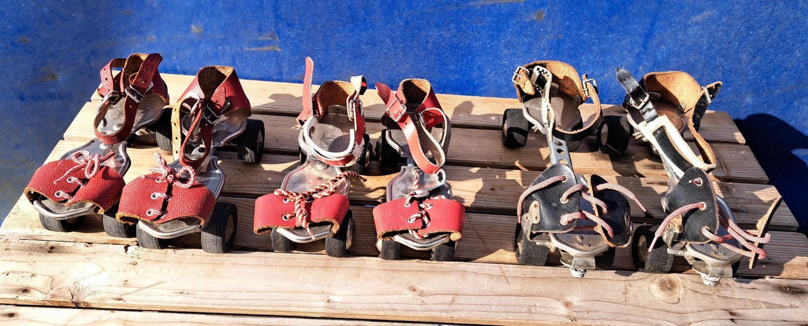 Rolschaatsen vintage rolschaatsen decoratie, Verzenden