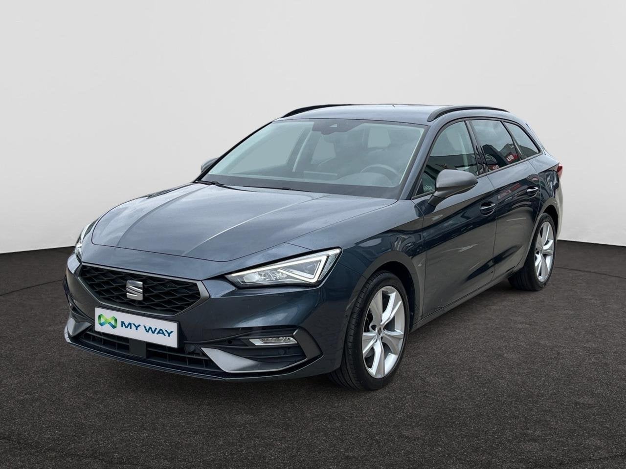 Seat Leon ST FRðŸ*GPS*CARPLAY*SENSOREN*FULL LED*ACC, Auto's, Leon, Bluetooth, Zilver of Grijs, Break