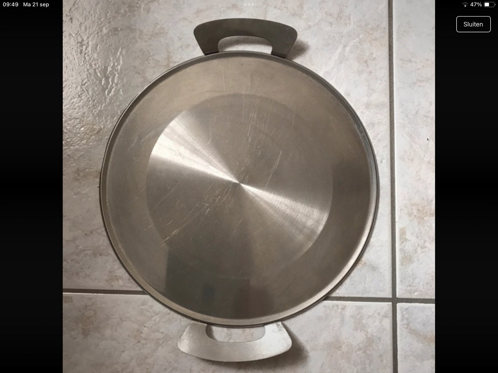Assiette à gâteau, Inox, Enlèvement, Utilisé, Autres types