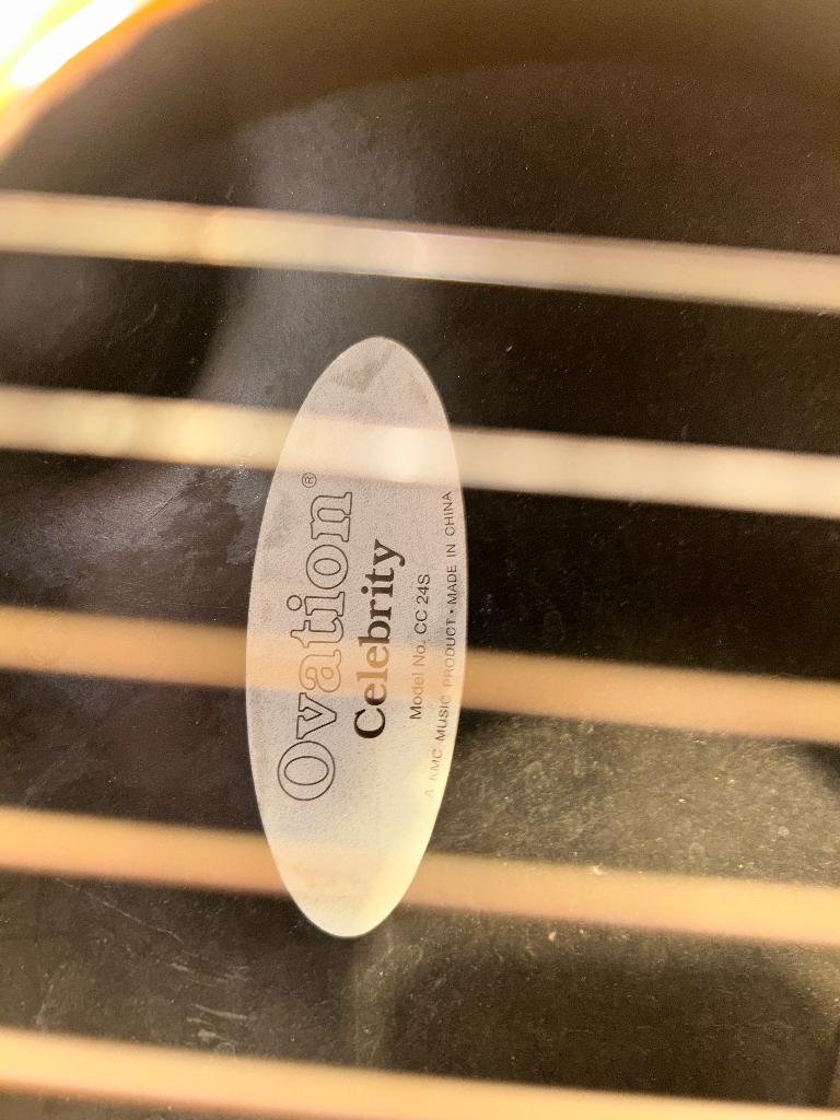 Ovation gitaar CC24S, Ophalen, Gebruikt, Met koffer, Overige typen