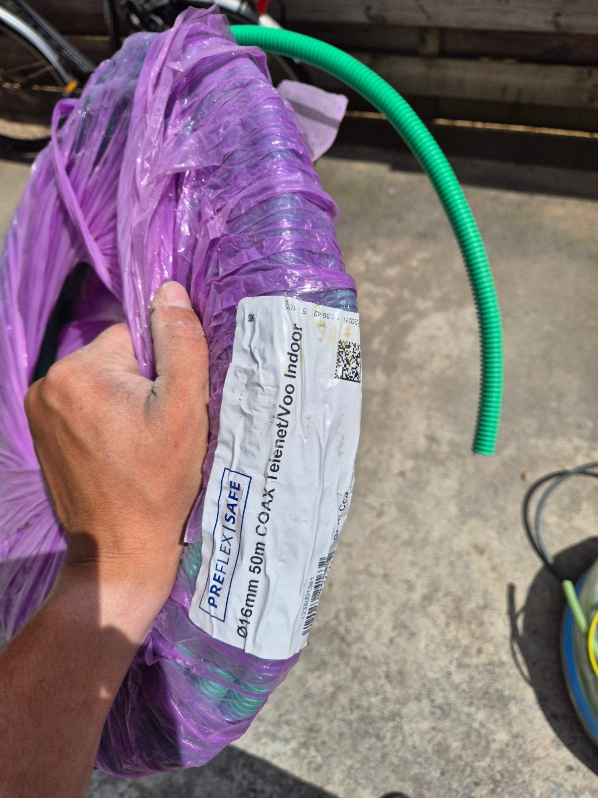 Preflex safe - coax 20lm, Doe-het-zelf en Bouw, Elektriciteit en Kabels, Ophalen