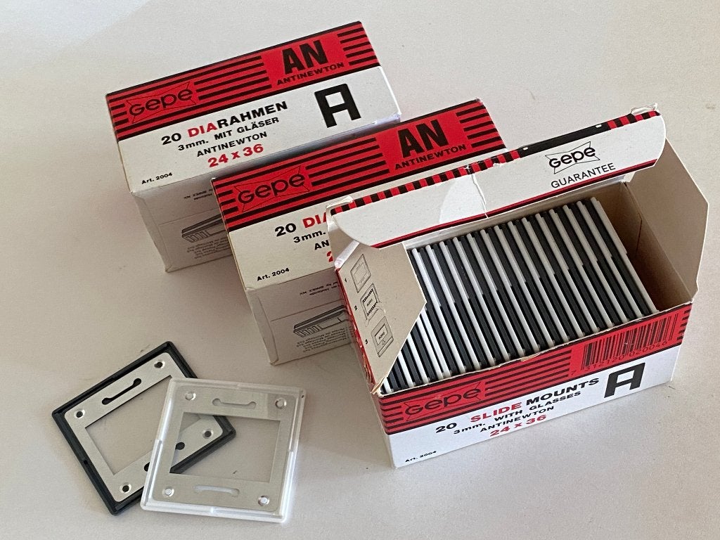 3 x 20 diaraampjes Gepe Anti Newtonglas, Ophalen, Nieuw