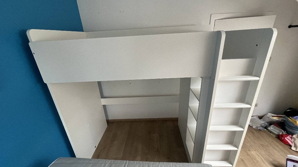 Lit superposé IKEA avec rangements, Maison & Meubles, 90 cm, Une personne, 180 à 200 cm, Enlèvement