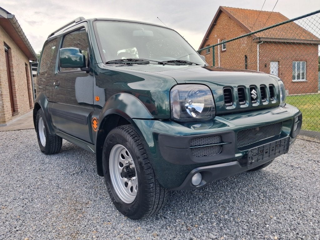 suzuki jimny #4x4# !!automatiek!! slechts 58 000km !gekeurd!, Automaat, 4 zetels, Stof, Zwart