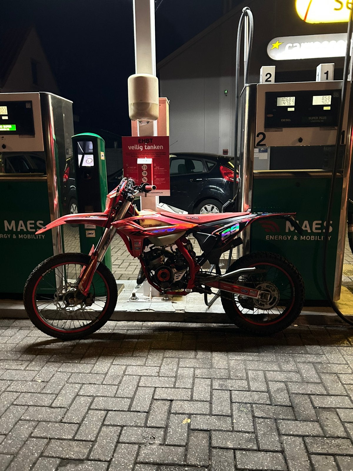Beta rr50 enduro racing, Enlèvement