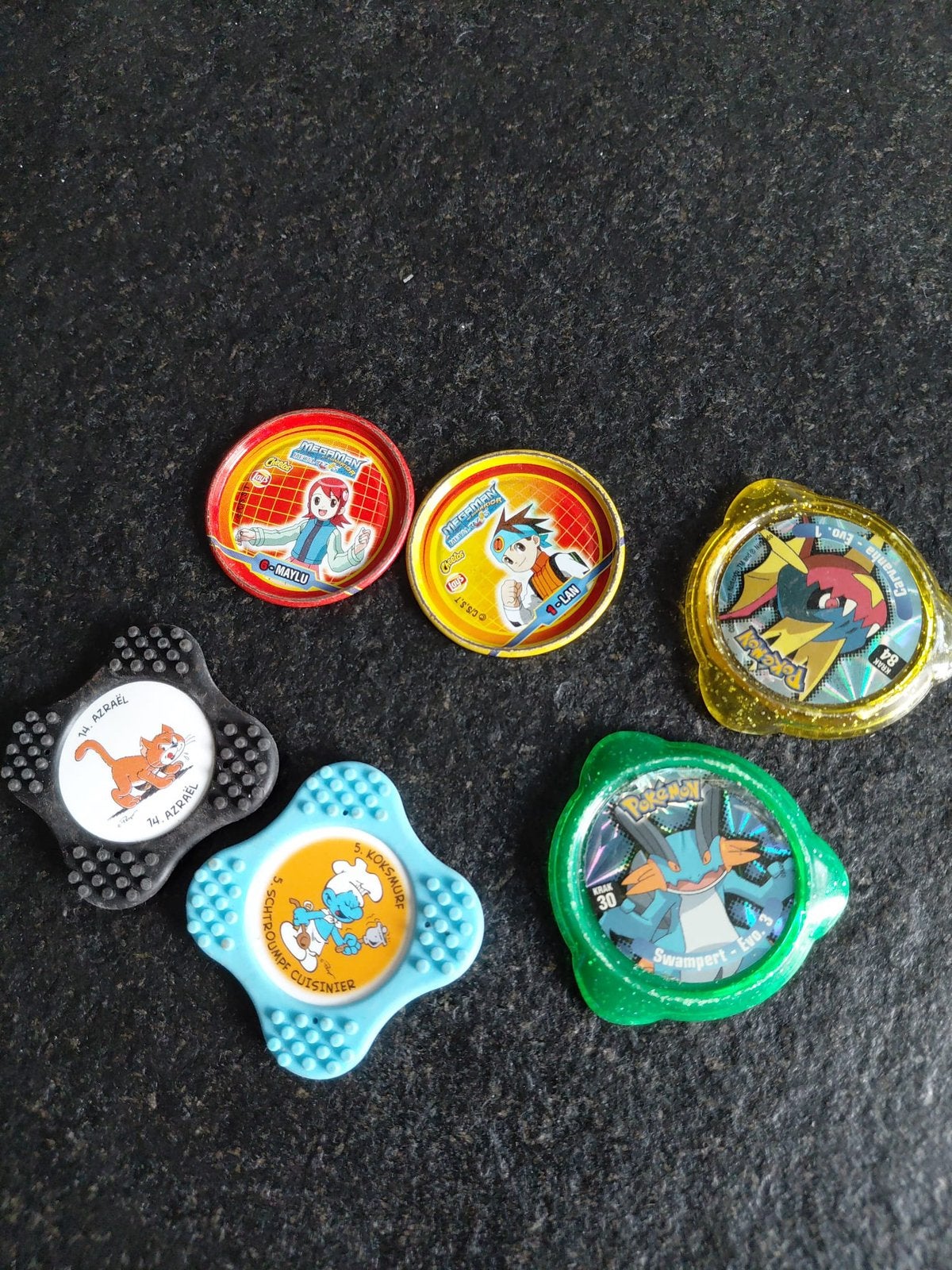 Flippo’s/Pokémon/Smurfen/MegaMan, Collections, Flippos, Enlèvement ou Envoi, Flippos en vrac