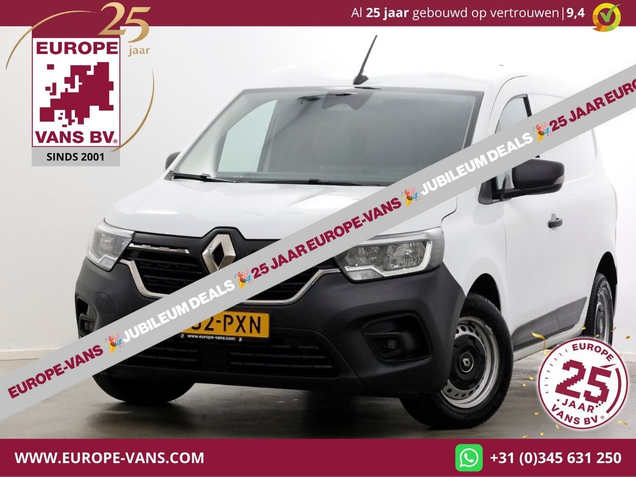 Renault Kangoo 1.5 Blue dCi 115pk Grand Comfort Automaat Air, Auto's, Automaat, Parkeersensor, Renault, Wit