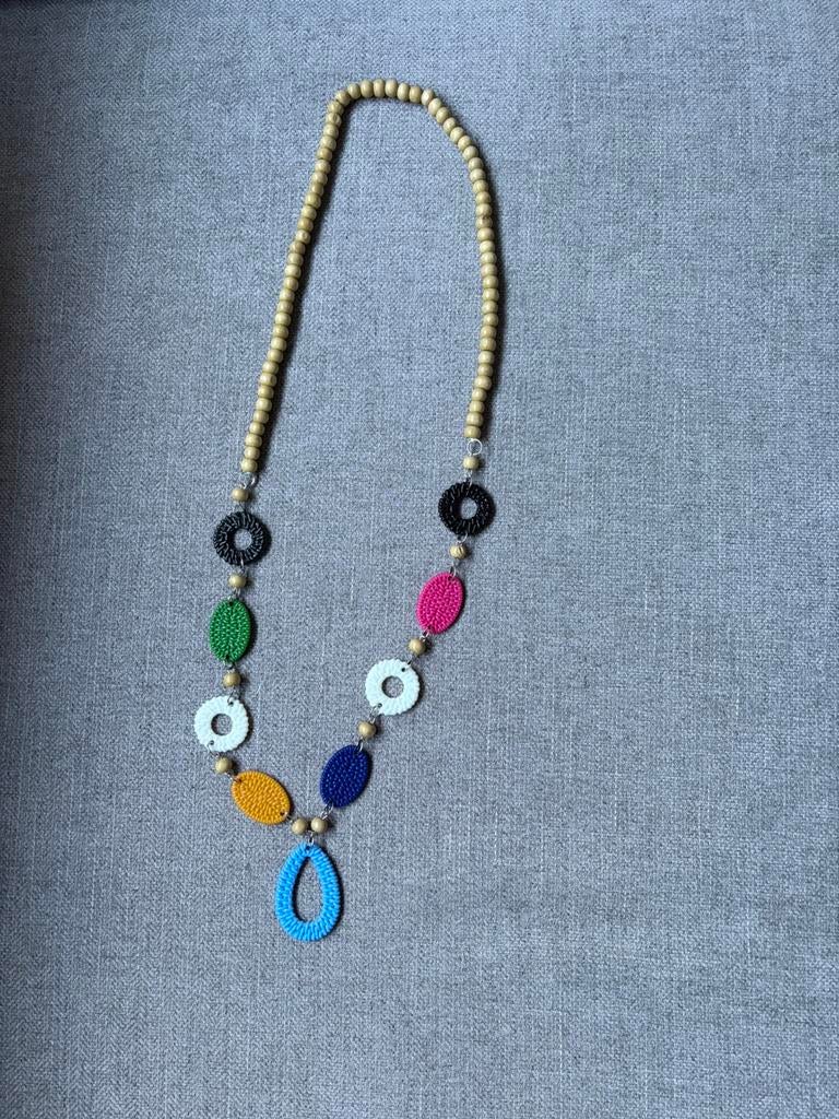 Lange nieuwe ketting, Bijoux, Sacs & Beauté, Colliers, Enlèvement, Neuf, Synthétique
