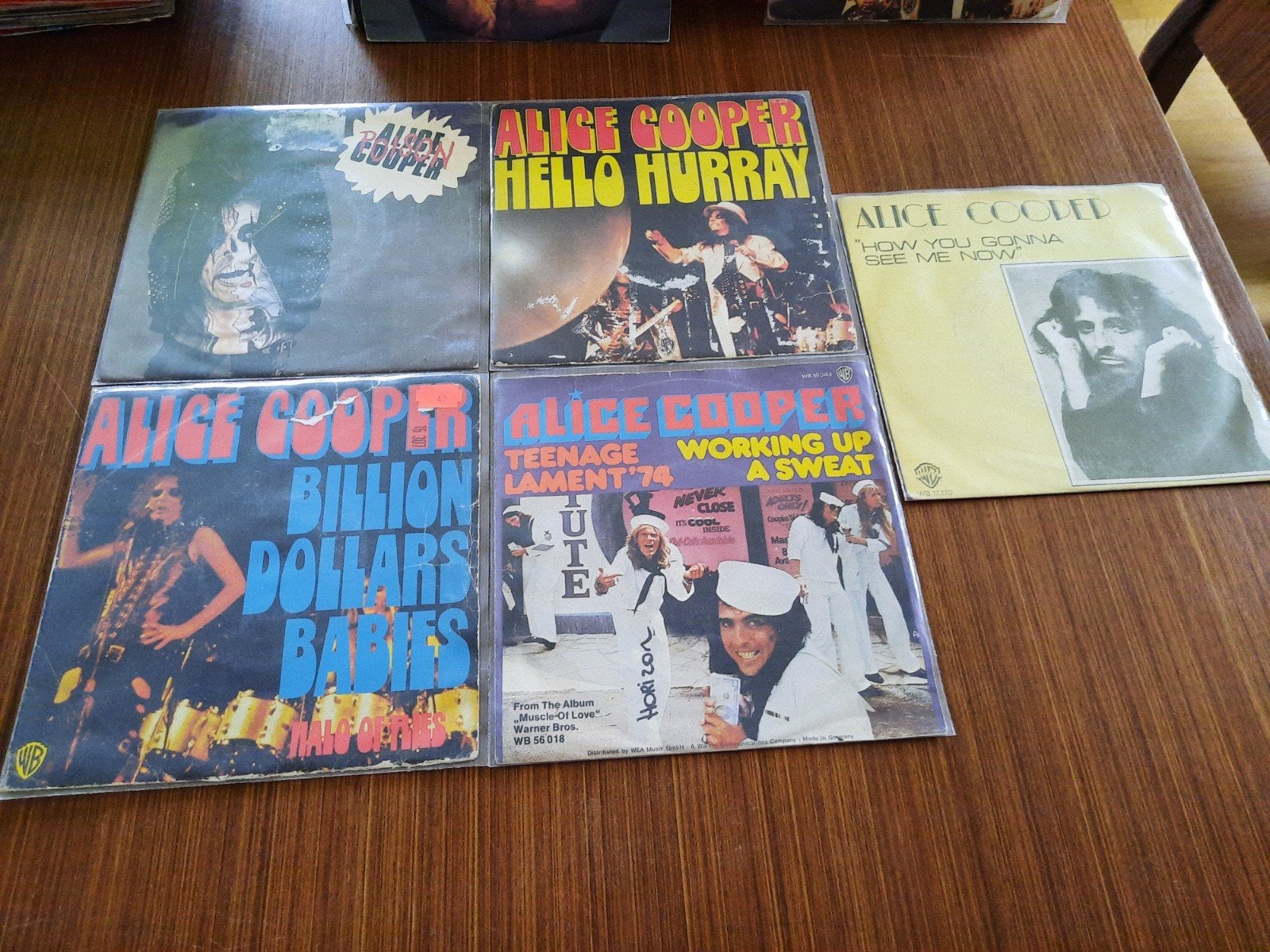 Vinyl singles Alice Cooper., Ophalen of Verzenden