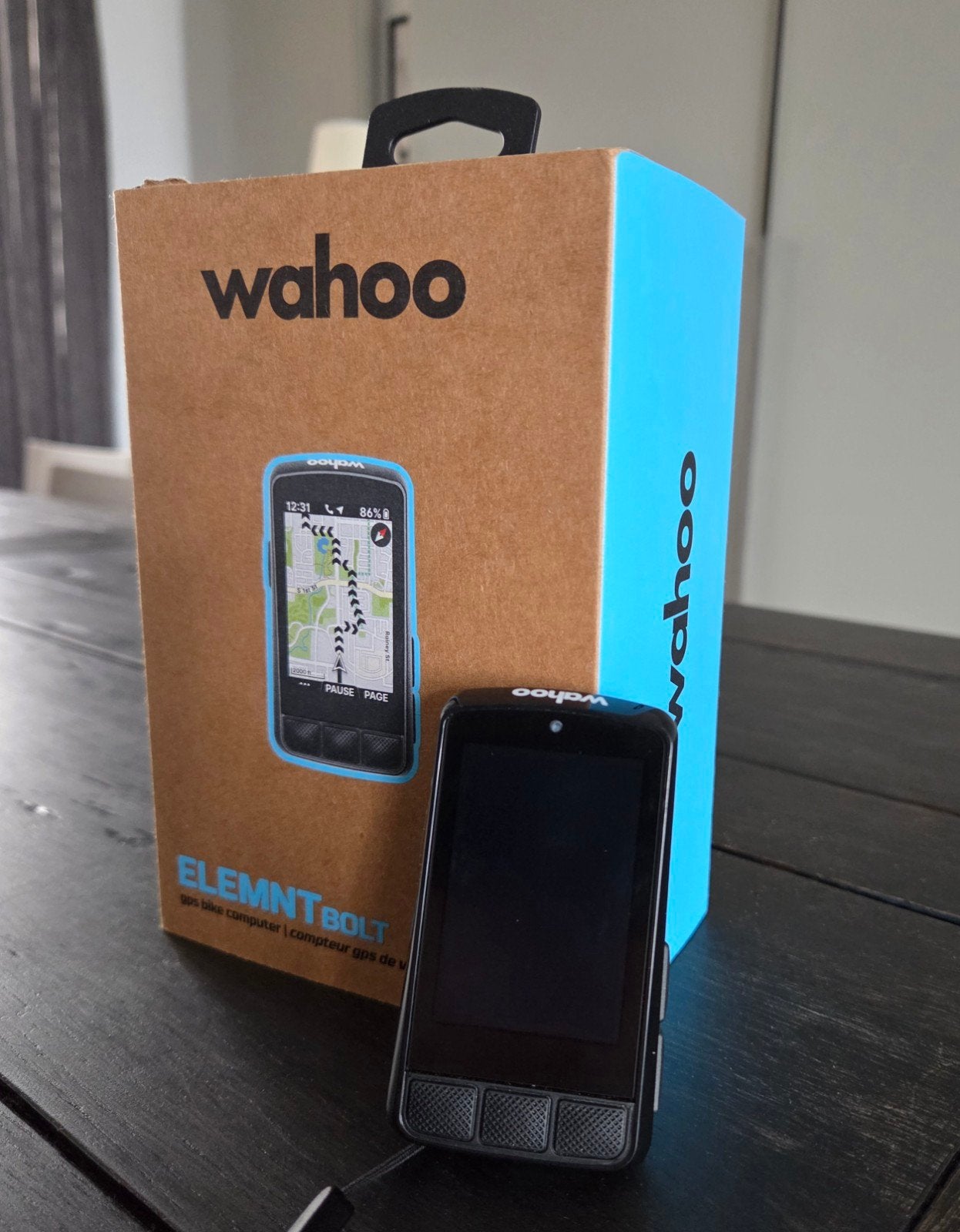 Compteur de vélo Wahoo ELEMNT BOLT v3, Enlèvement, GPS