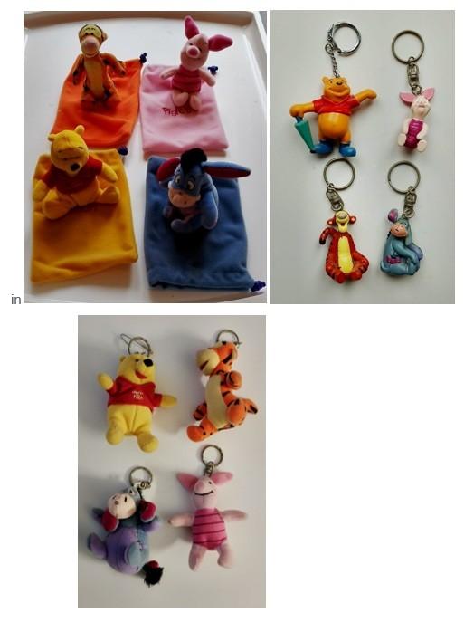 winnie de pooh en vriendjes knuffeltjes en sleutelhangers, Collections, Disney, Comme neuf, Enlèvement ou Envoi