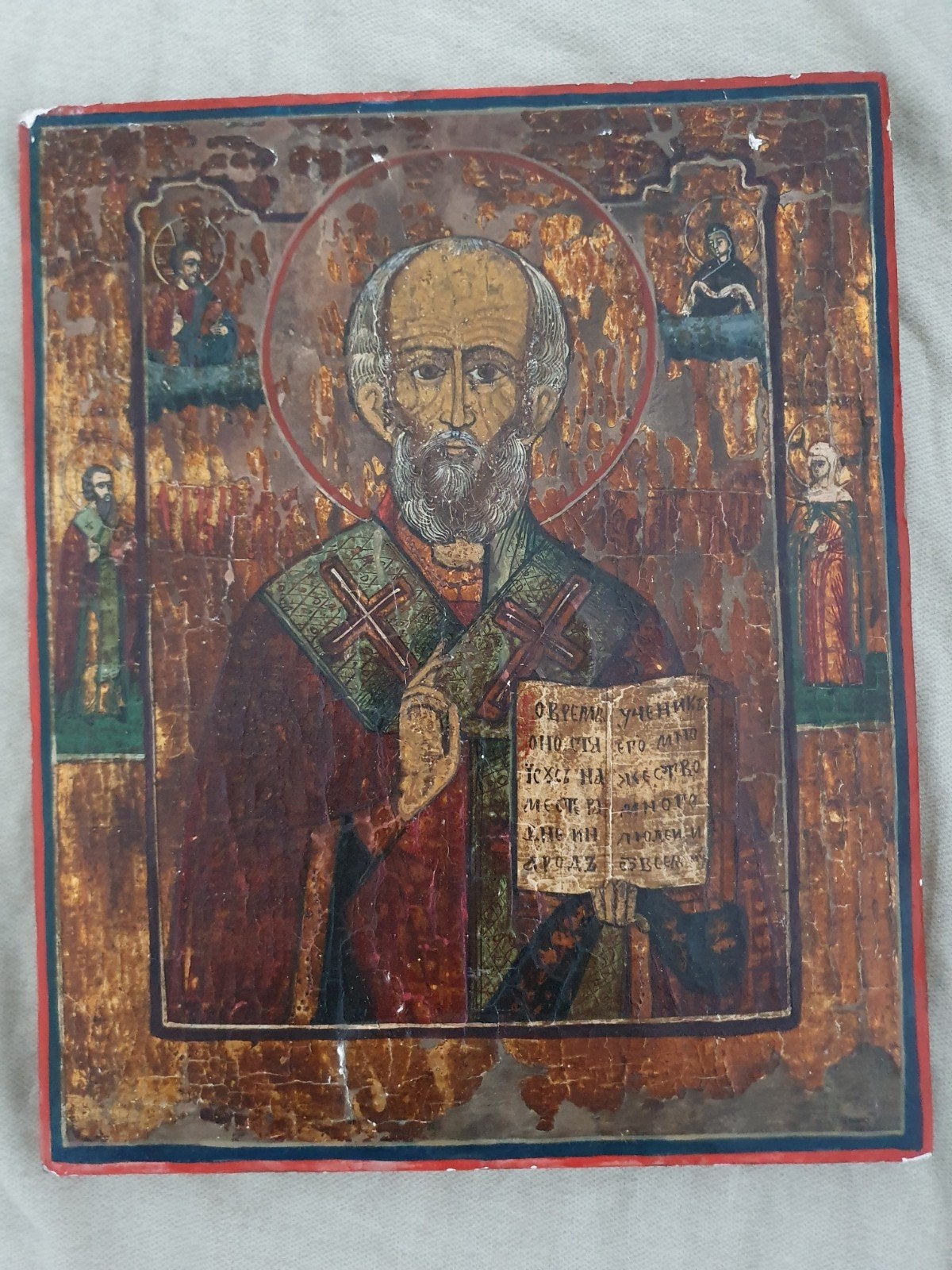 Russisch icoon "Sint Nicholas", Ophalen of Verzenden