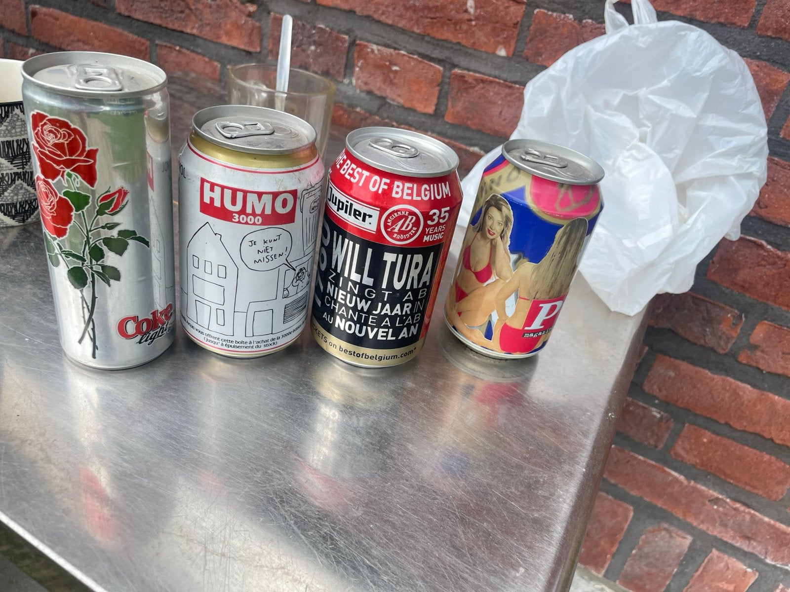 Oude volle drank blikken, Verzamelen, Ophalen of Verzenden, Zo goed als nieuw