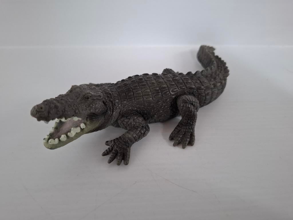 Schleich dier set 14378 Krokodil, Verzamelen, Ophalen of Verzenden, Gebruikt, Reptiel of Amfibie, Beeldje of Figuurtje