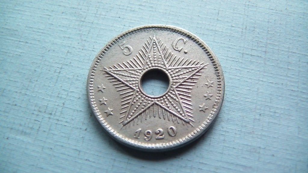 congo belge 5 centimes 1920, Enlèvement