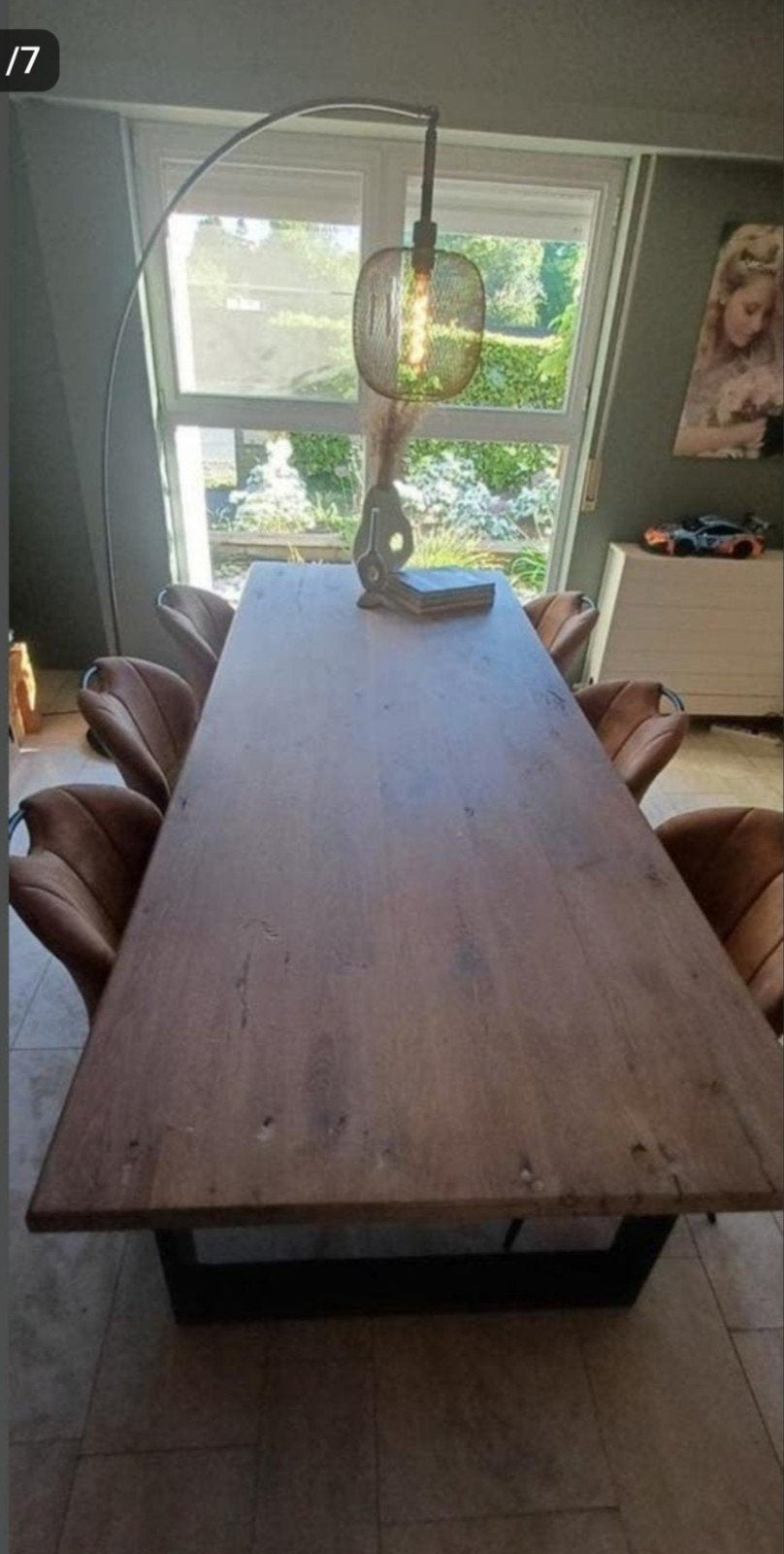 Prachtige eiken tafel, Ophalen
