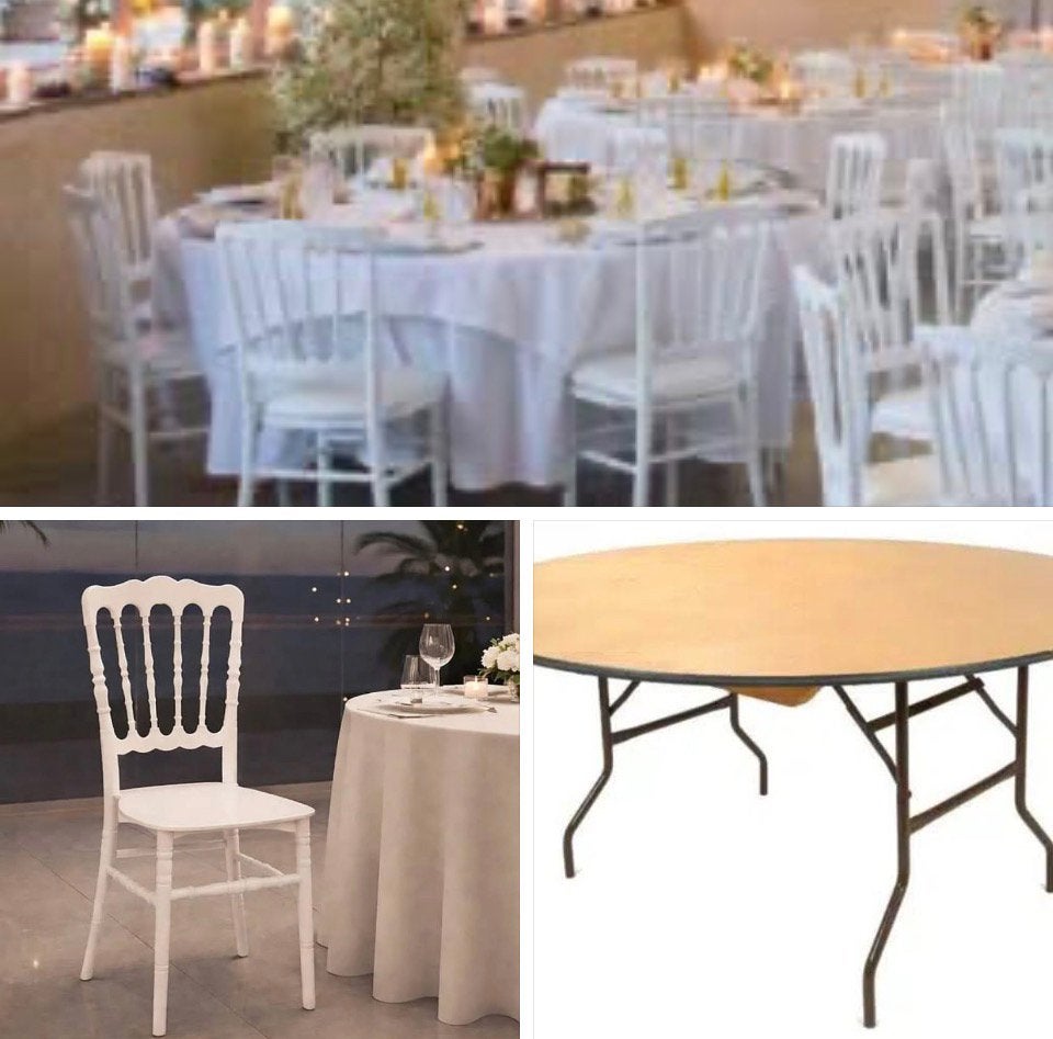 Location de mobilier pour vos événements, Enlèvement, Comme neuf