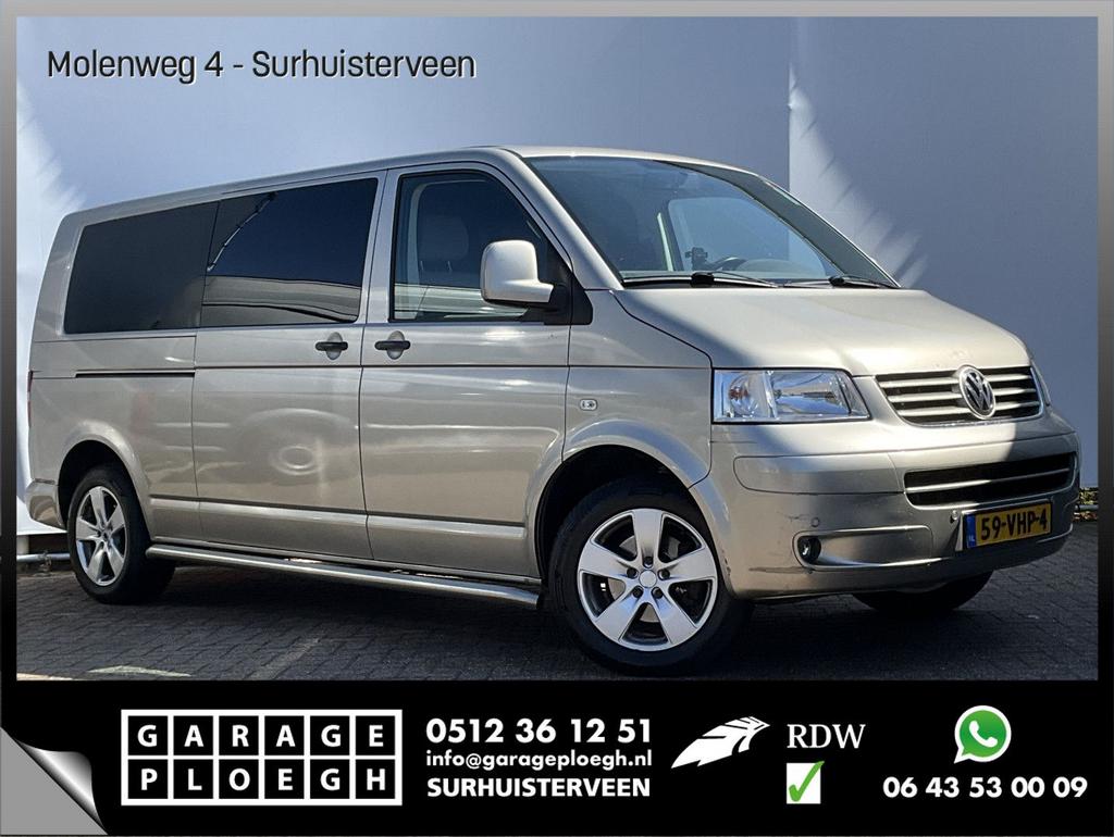 Volkswagen Transporter 2.5 TDI 340 DC 5-Pers Automaat MARGE, Auto's, Automaat, ABS, Bedrijf, Diesel