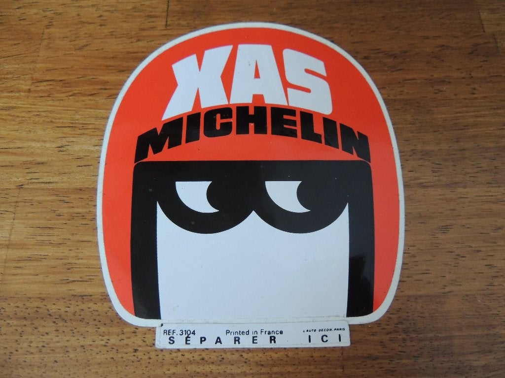 michelin xas helm sticker, Collections, Autocollants, Enlèvement ou Envoi, Comme neuf