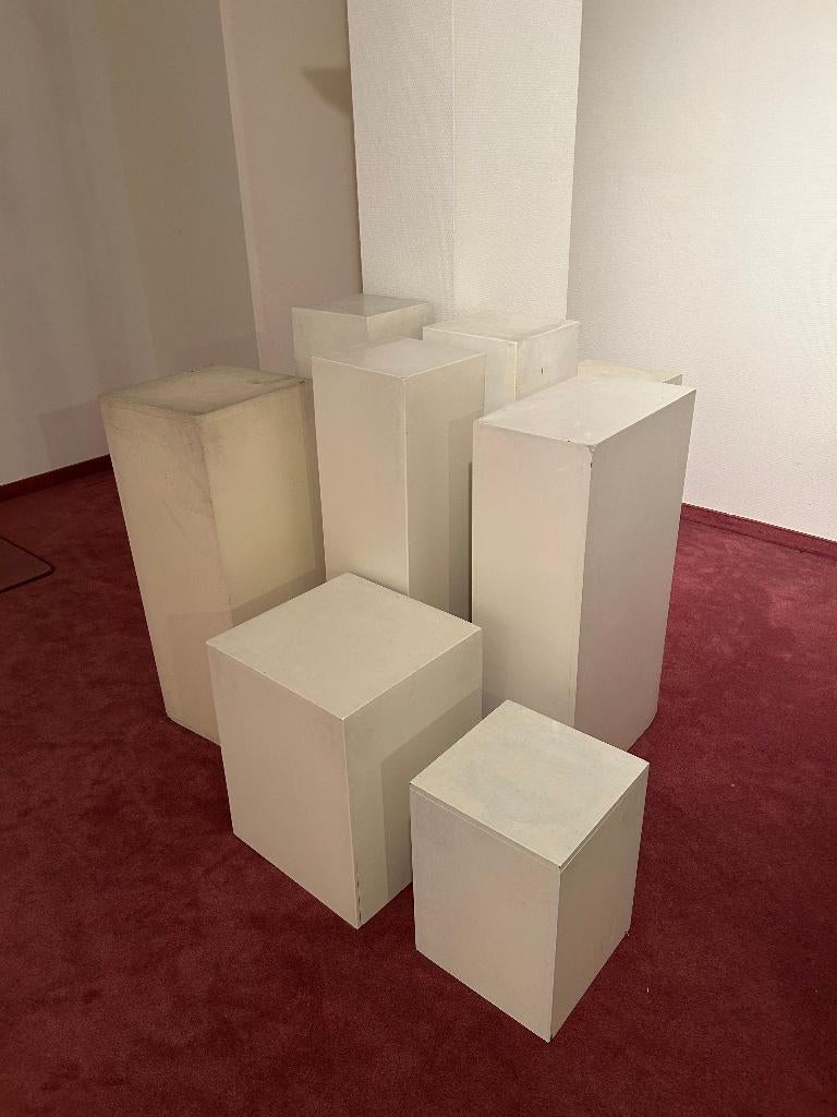 Gratis sokkels tentoonstelling, Huis en Inrichting, Ophalen, Gebruikt