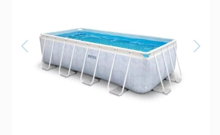 Zwembad intex 4 x 2 x 1, Jardin & Terrasse, Piscines, Enlèvement, Utilisé, 80 à 120 cm, Rectangulaire