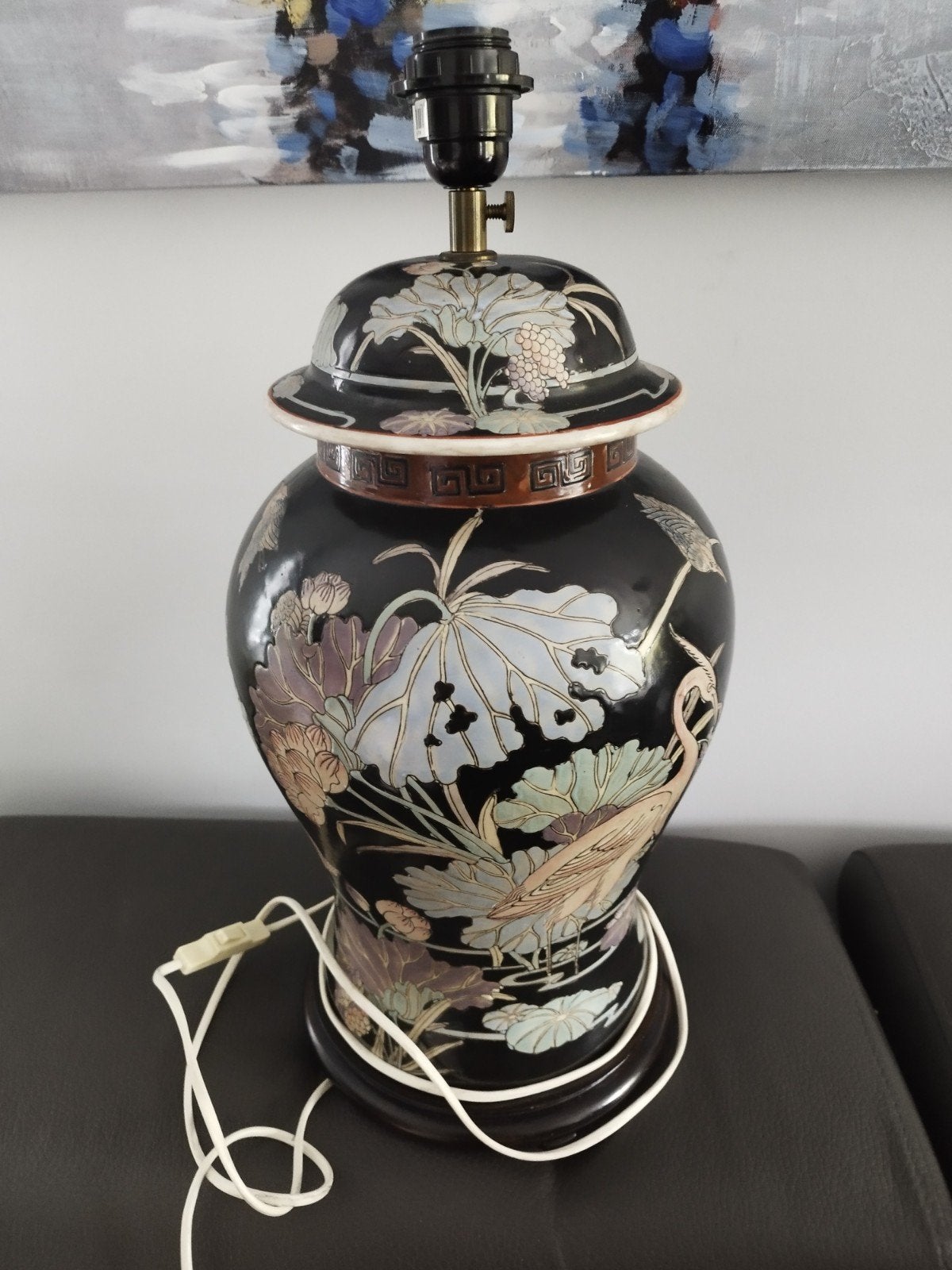 Lampe de table vintage, Huis en Inrichting, Zwart, Ophalen, Vintage