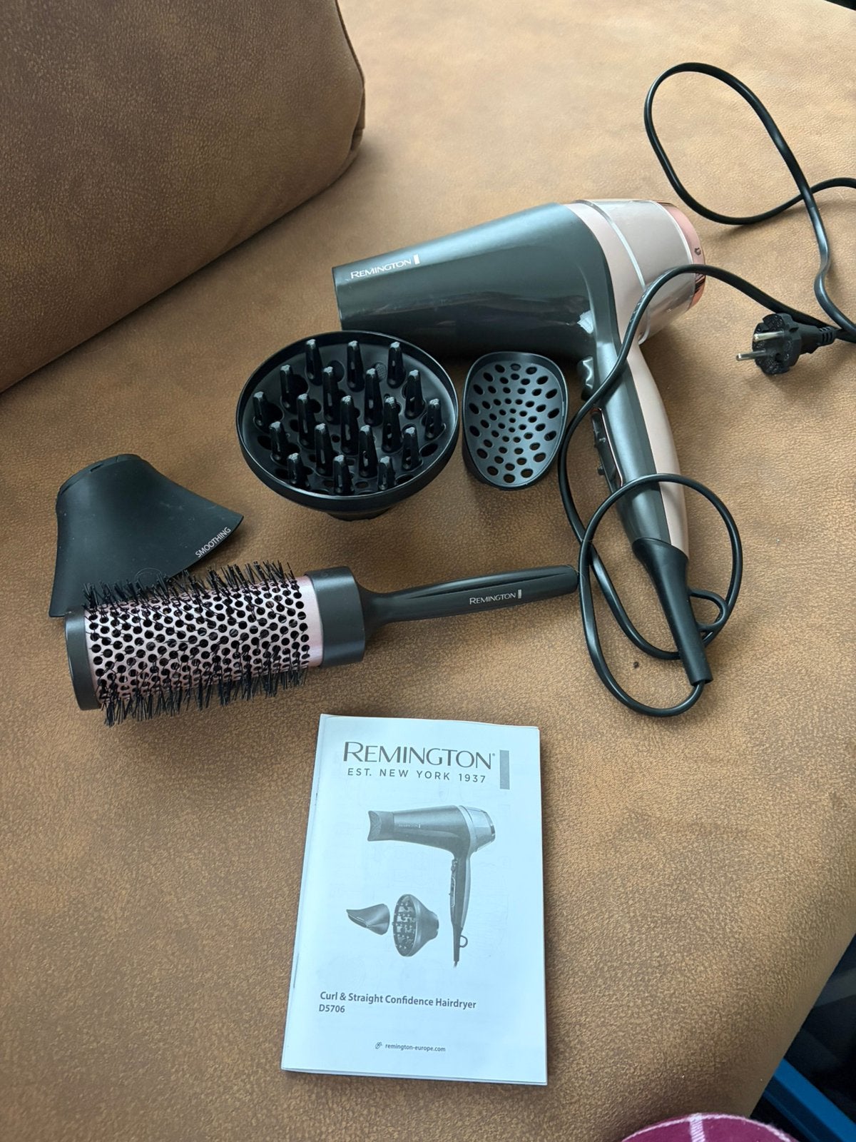 Remington Curl & Straight Confidence D5706, Ophalen of Verzenden, Gebruikt, Haardroger
