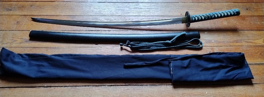 Iaito véritable Katana Japonais d'entraînement iaido, Enlèvement, Utilisé