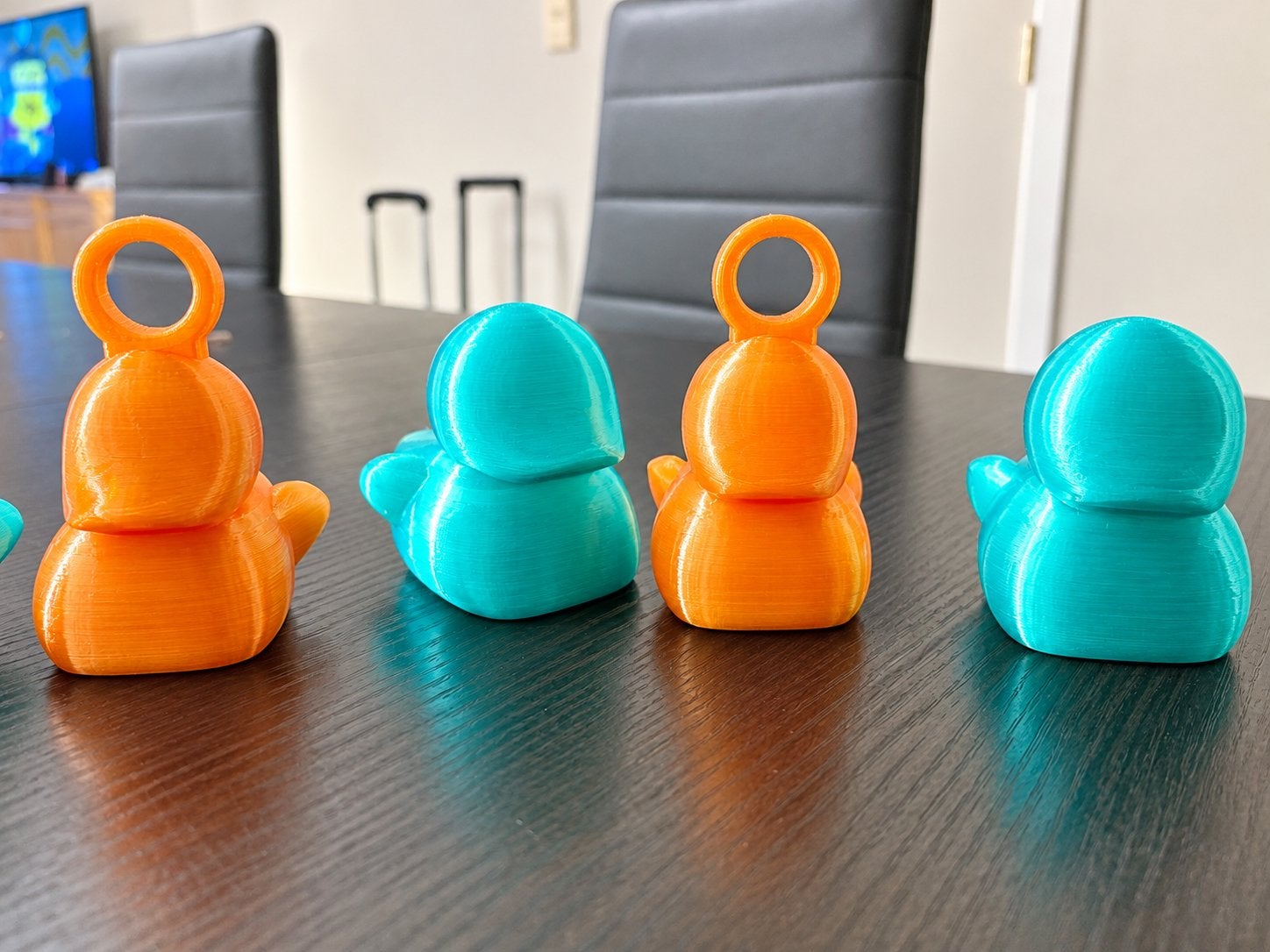 Uniek 3D geprinte badeendje doorschijnend PETG., Enlèvement ou Envoi, Neuf