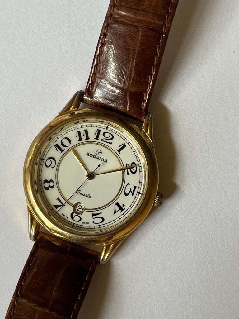 Montre Rodania homme, Montre-bracelet, Autres marques, Cuir, Acier