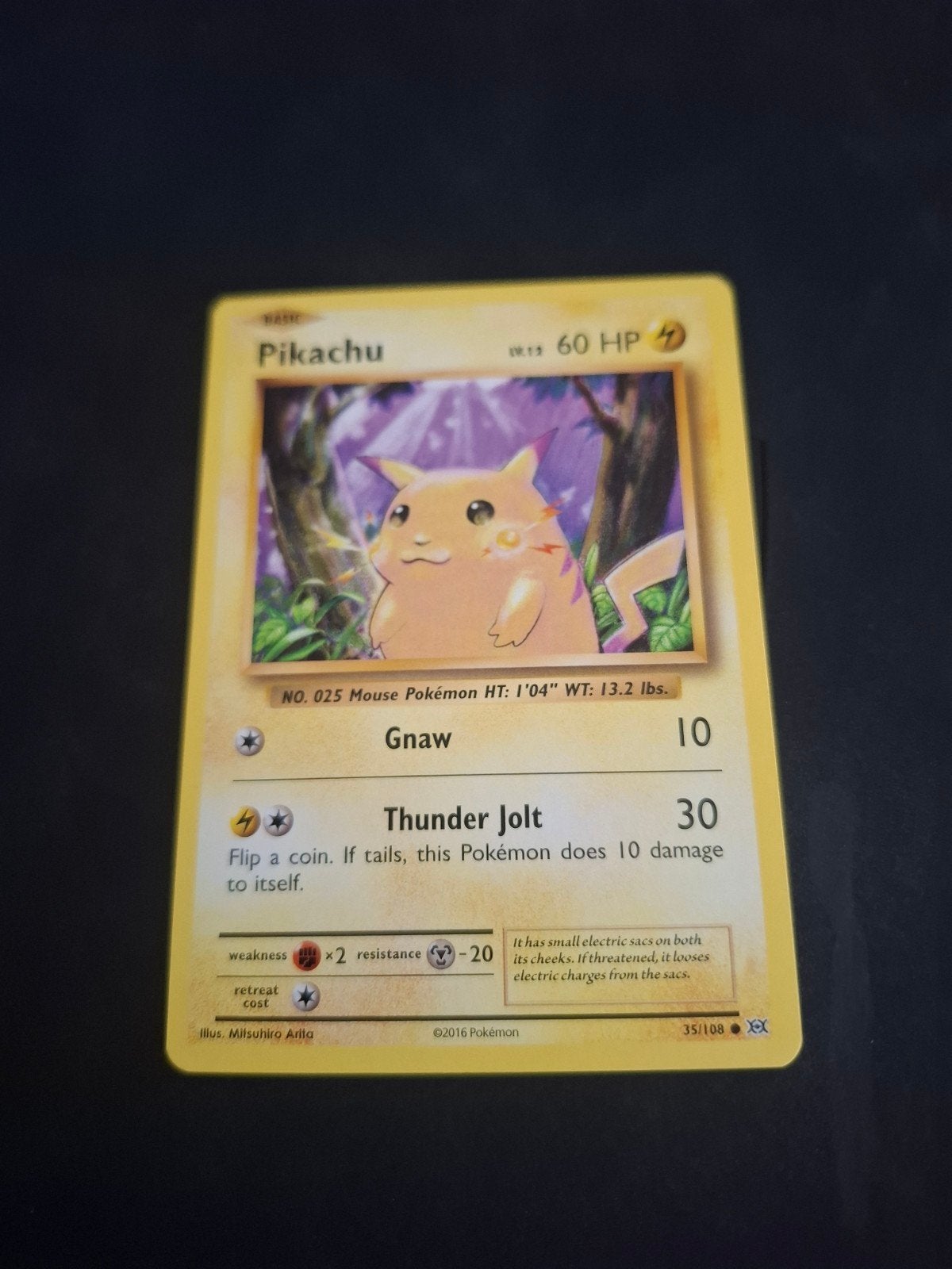 Pikachu Pokémon kaart (35/108) - XY Evolutions, Hobby en Vrije tijd, Verzamelkaartspellen | Pokémon, Ophalen of Verzenden