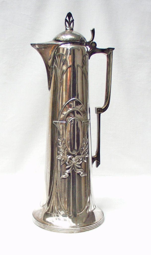 Grote Jugendstil chocoladekan - Dupper & Bernhold., Ophalen of Verzenden