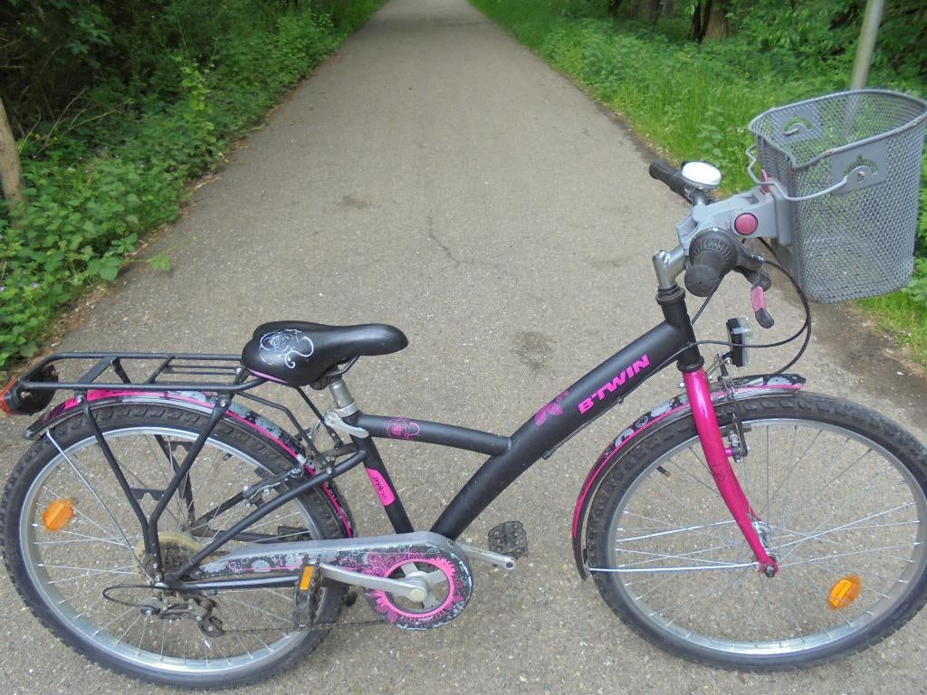 meisjesfiets 24 inch, Ophalen, Versnellingen, Btwin Decathlon, Gebruikt