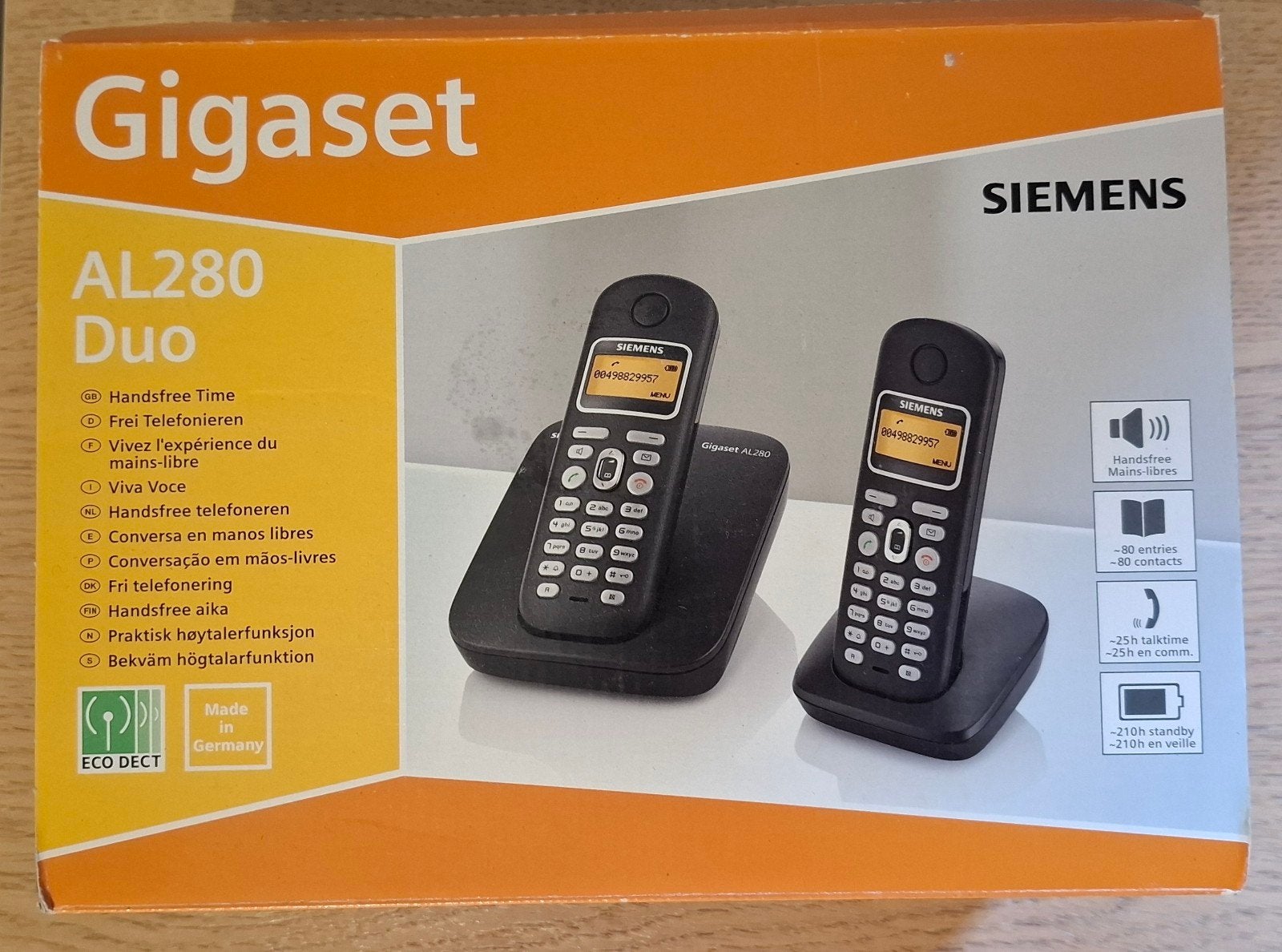 Gigaset AL280 Duo, Ophalen