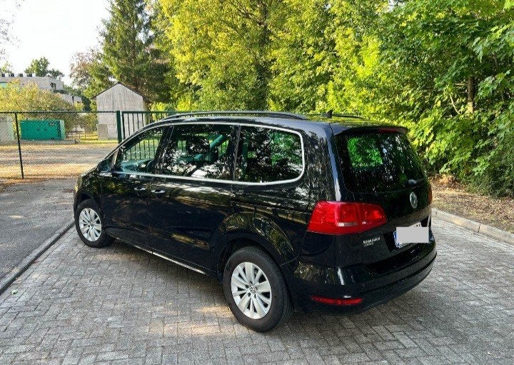 VW Sharan (7 zitplaatsen) 10500, Auto's, Euro 5, Zwart, Zwart, Leder