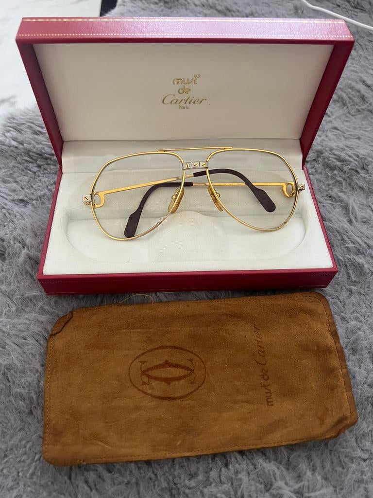 Vintage Cartier brillen, Overige merken, Overige kleuren, Ophalen of Verzenden, Zo goed als nieuw