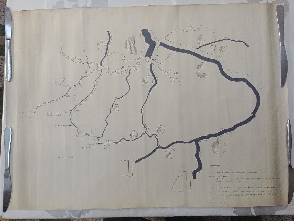 Carte Infographique Minière Transport Fluvial 75x54, Livres, Enlèvement ou Envoi, Belgique, Autres types