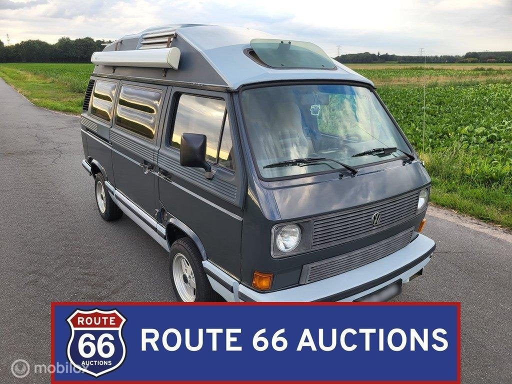 Volkswagen T3 Dehler Camper | 1985 | Route 66 Auctions, Auto's, Volkswagen, Zwart, Bedrijf, Handgeschakeld