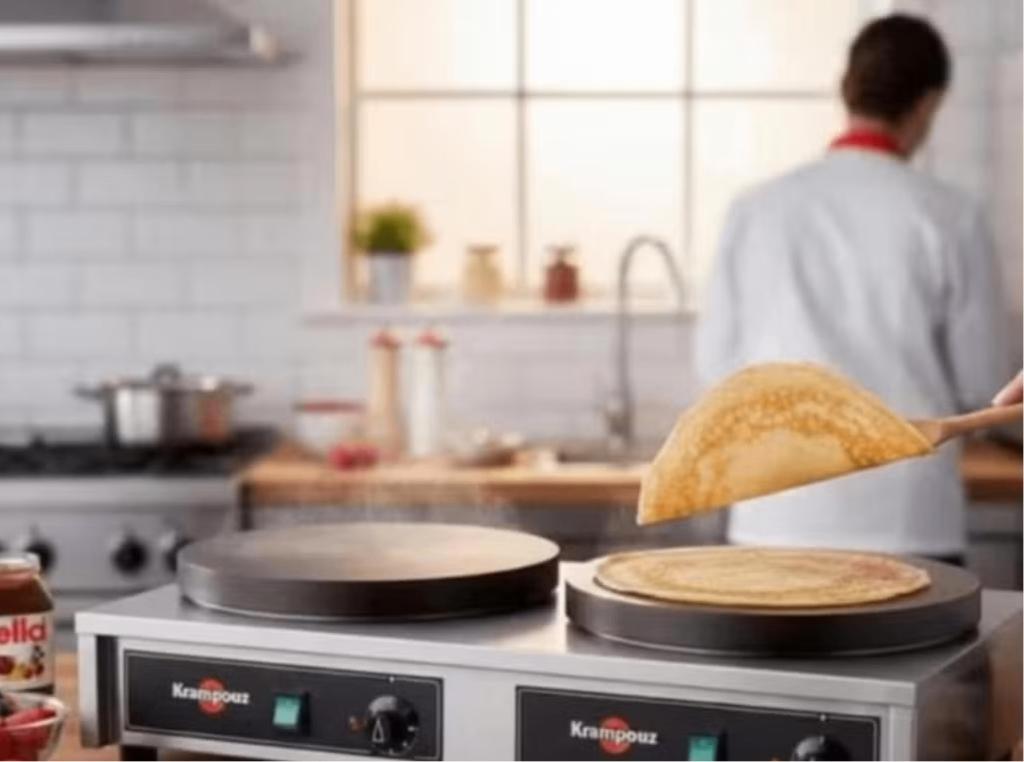 Krampouz Dubbel Pannenkoekenijzer – Professional, Enlèvement