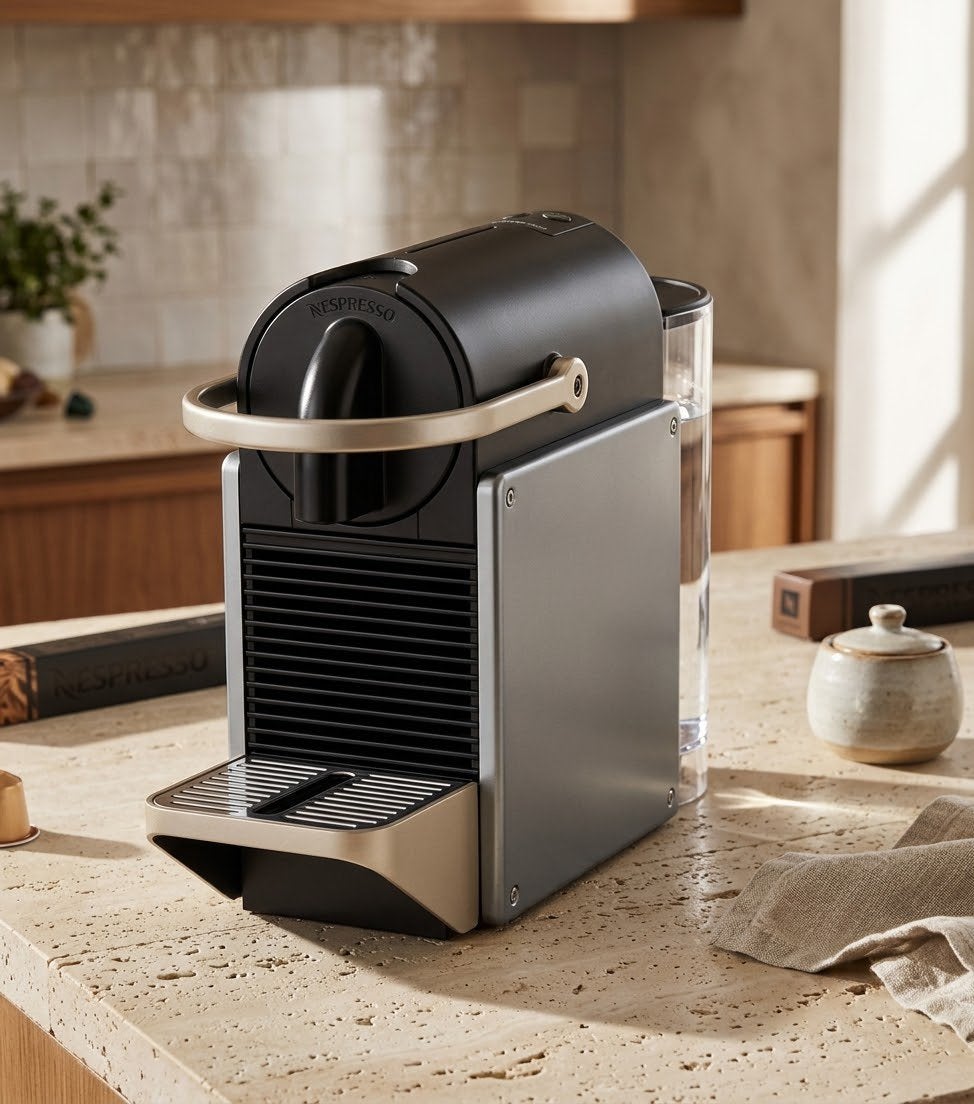 Nespresso Pixie Krups XN304T10, Electroménager, Réservoir d'eau amovible, Dosettes et capsules de café, 1 tasse, Comme neuf