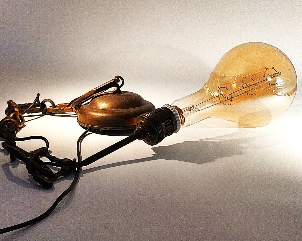 Antieke hanglamp, Antiek en Kunst, Ophalen of Verzenden