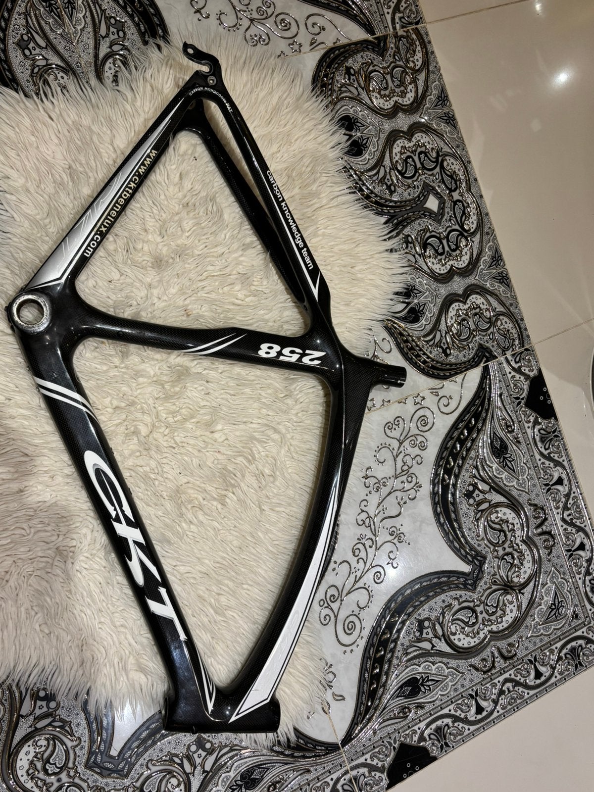 CKT Carbon racefiets frame + vork + stuur/– model 258, Ophalen, Frame, Zo goed als nieuw, Racefiets
